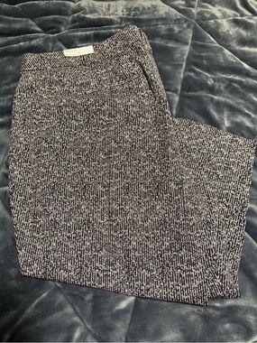 Lane Bryant Black & White Capri Pants